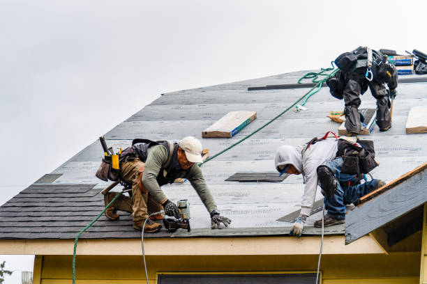 Professional Roofing technician working in Otisville, MI